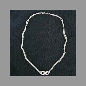 Tiffany & Co. Double Strand Infinity Pendant Necklace - NWOT